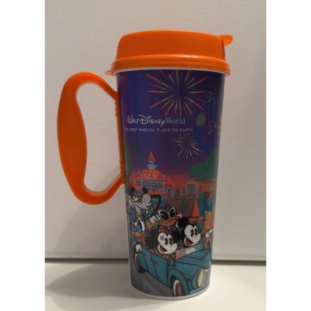 2024 Walt Disney World Resort Reusable‎ Refill Mug Mickey & Friends Orange